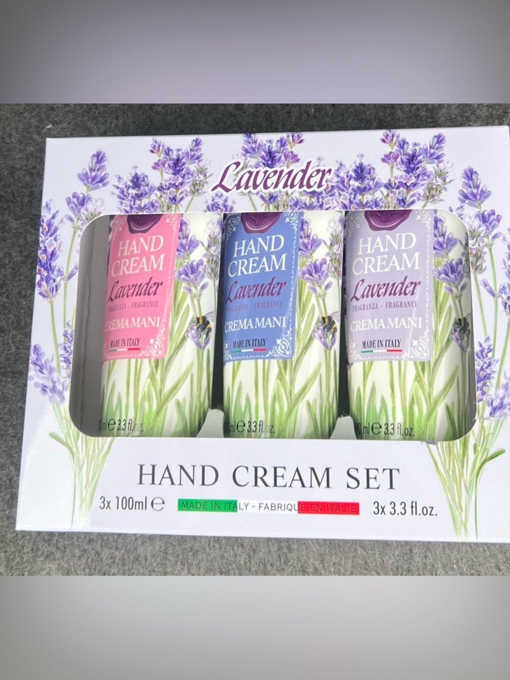 Crema Mani Lavender Hand Cream Set. Made in Italy.